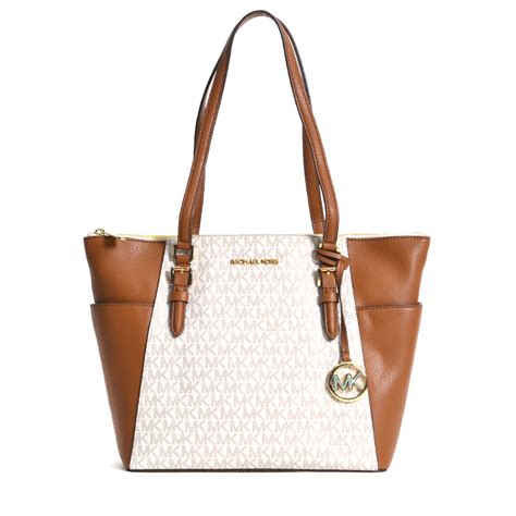 michael kors charlotte tote vanilla|michael kors charlotte large tote.